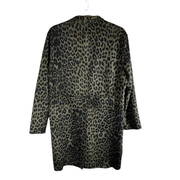 BlankNYC Lush Olive Green Animal Print Faux Suede Jacket - Picture 3 of 12